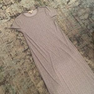 Michael Kors Short Sleeve Floral Maxi